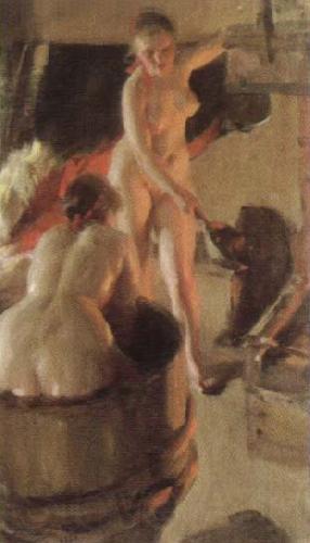 Anders Zorn girls from dalarna having a bath